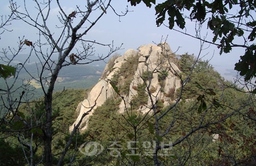 ▲ 서산시 팔봉면 양길리에 자리한 팔봉산. 정상에 오르면 서해안의 절경이 한눈에 내려다 보인다.