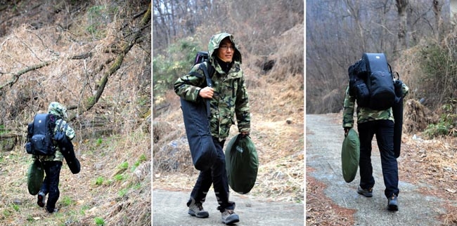 ▲ 언제나 끊임없이 오르는 보문산 촬영길은 무거운 촬영장비의 무게감도 자연이 선사하는 생생한 생태사진의 한 컷으로 위안과 기쁨을 얻는다.
<br />