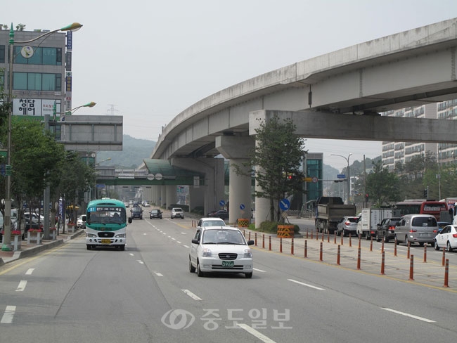 ▲ 용인 고가 경전철 모습./사진제공=대전시민사회단체연대회의