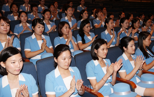 ▲ 18일 금산 다락원 대공연장에서 금산세계인삼엑스포 자원봉사자 발대식이 열렸다.<사진제공=충남도>