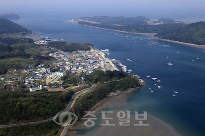 ▲ 오천항 항공사진 모습.