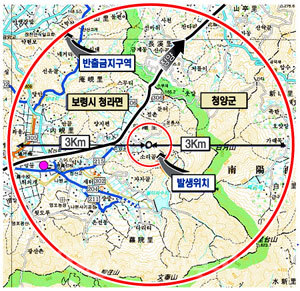 ▲ 재선충 발생 위치도.