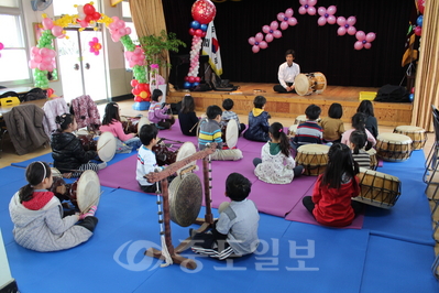 ▲ 토요방과 후학교 국악프로그램