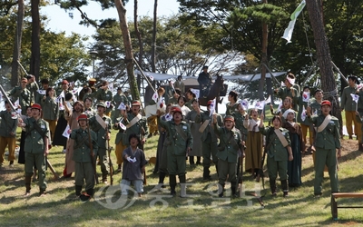 ▲ 지난해 홍성내포문화축제 청산리전투 재현행사.