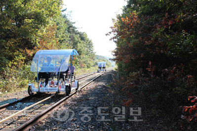 ▲ 대천 웨스토피아 레일바이크