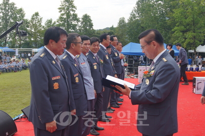 ▲ 보령시 의용소방대연합회가 도 혁신전진대회에서 3위에 입상했다.