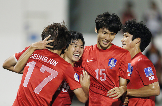 ▲ 한국 U-19 축구대표팀이 아랍에미리트 라스 알 카이마의 에미리츠 스타디움에서 열린 이란과의 8강전에서 4-1로 승리했다. [연합뉴스 제공]