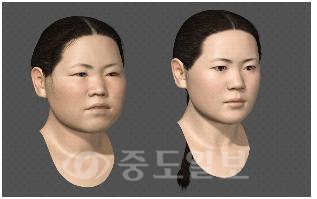 ▲ 3D로 복원된 유관순 열사의 얼굴.