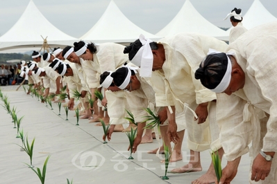 ▲ 사진은 결성농요 공연 모습.