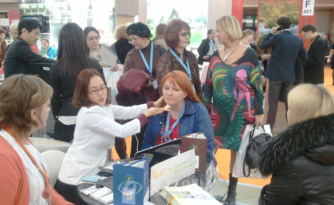 ▲ 대전시가 러시아 모스크바 국제관광박람회(MITT)에서 한국의료관광 홍보관을 운영했다.