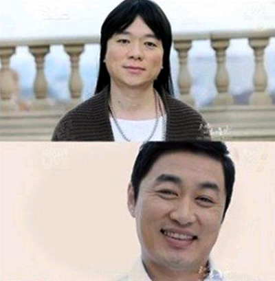 ▲ 정찬우와 김태균은 6일 생방송된 tvN 'SNL코리아' 호스트로 출연했다. 'SNL코리아'에서 두 사람은 각각 조인성과 송혜교로 분해 커플 패러디 연기를 펼쳤다.