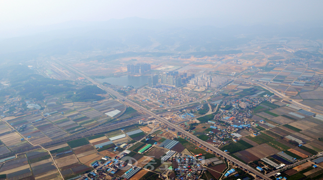 ▲오송단지 항공사진.