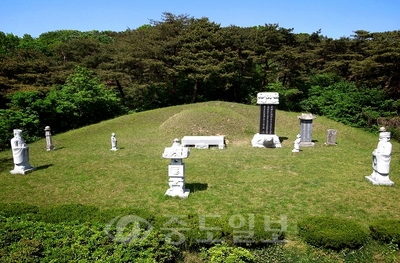 ▲ 김종서 장군 묘역 전경.