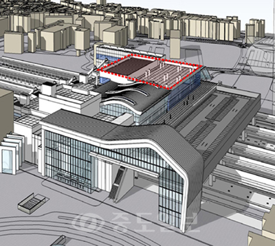 ▲ 대전역 명품역사 우선 증축안.