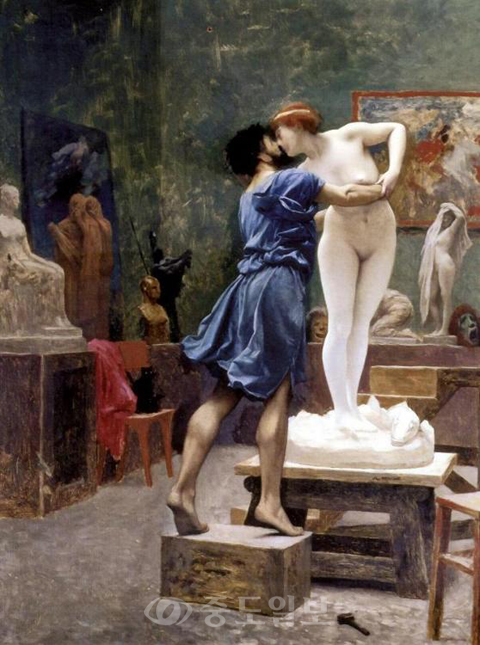 ▲ 장-레옹 제롬 '피그말리온과 갈라테이아', 1890