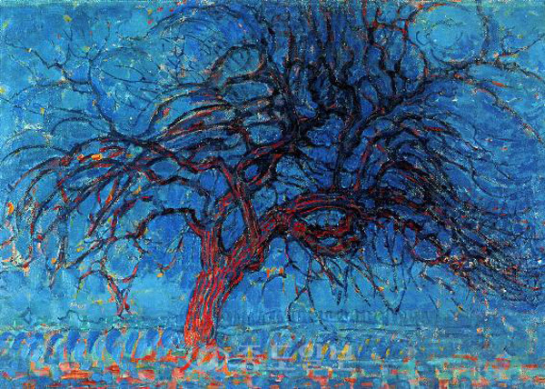 ▲ 몬드리안 '붉은 나무', 1908
<br />