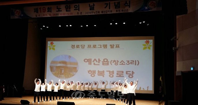 ▲ 28일 문예회관에서 열린 제19회 노인의 날 기념행사.