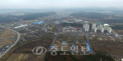 ▲ 서산시 성연면 서산테크노밸리 항공 사진 (남측)