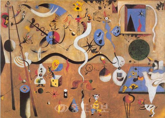 ▲ 미로 '어릿광대의 사육제', 1925
<br /> ▲ 미로 '어릿광대의 사육제', 1925
<br />