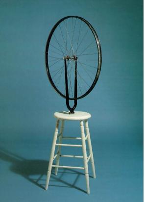 ▲ <자전거 바퀴>, 뒤샹, 1913
<br /> ▲ <자전거 바퀴>, 뒤샹, 1913
<br />