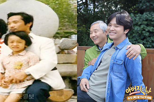 ▲ 김순명의 아들 정훈. /사진=tvN ‘아버지와 나' 페이스북