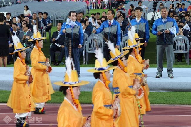 ▲ 사진은 제22회 충남도장애인체육대회 개마식 모습. 사진제공=충남도교육청