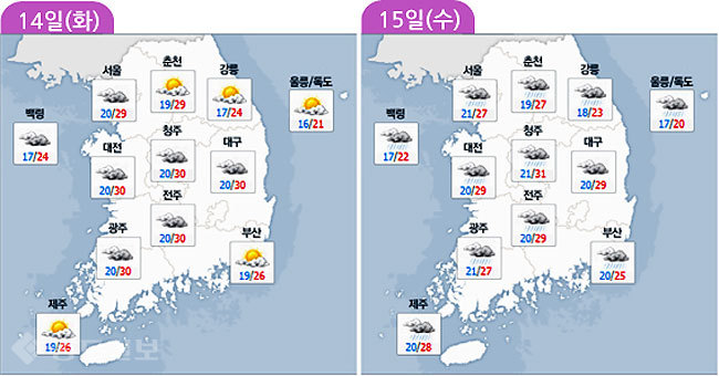 ▲ 네이버 기상자료 참조