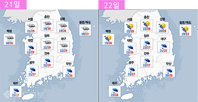 ▲ 네이버 기상정보 캡쳐