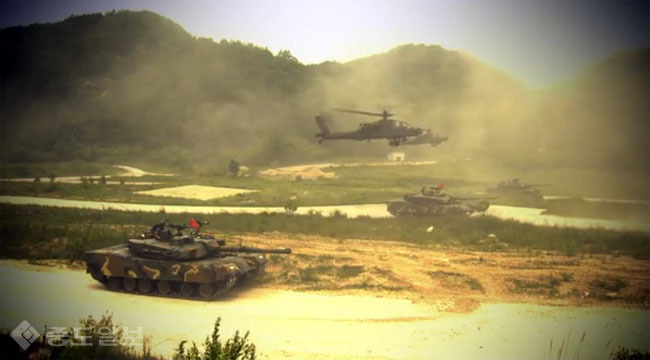 ▲ 한미 연합 항공사격 훈련 영상 캡처(대한민국 육군)