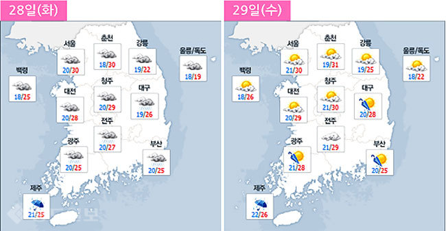 ▲ 네이버 기상정보 캡쳐