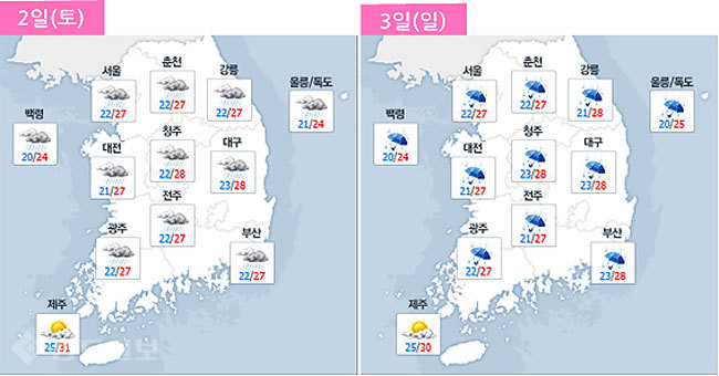 ▲ 네이버 기상정보 캡쳐