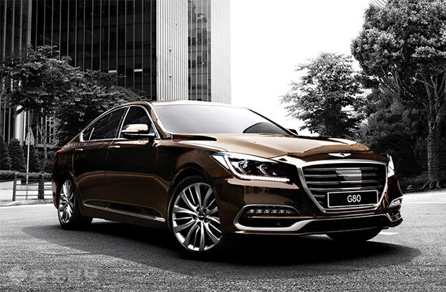 ▲제네시스G80 홈페이지 ▲제네시스G80 홈페이지