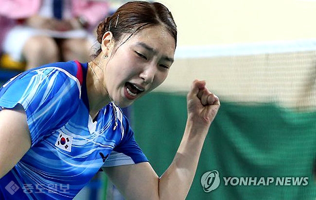 ▲ 리우올림픽에서 여자단식 8강에 진출한 성지현 선수. /사진=연합DB.