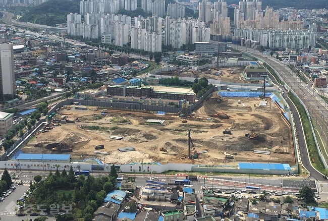 ▲ 한국토지주택공사가 대전 동구 주거환경개선사업으로 분양하는 대신2지구가 원도심 주택사업의 시험대가 되고 있다.(사진제공=LH)