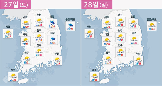 ▲ 네이버 기상정보 참조