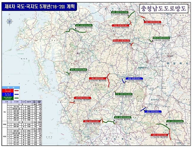 ▲ 제4차 국도·국지도 5개년 계획.