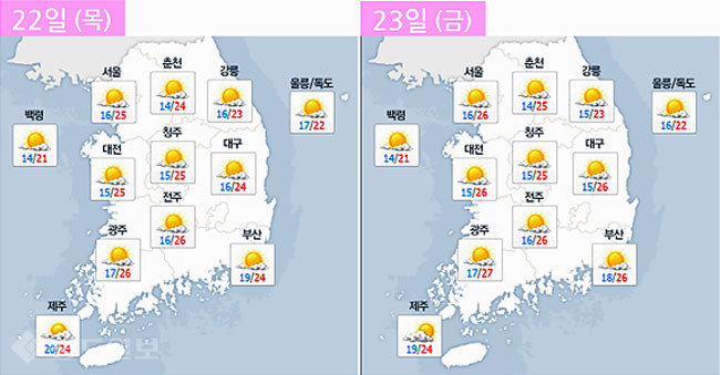 ▲ 네이버 기상정보 참조