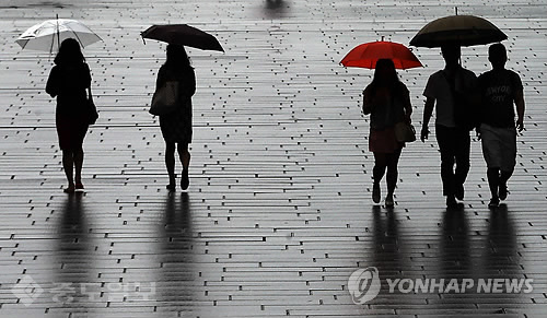 ▲ 27일 화요일은 전국적으로 비가 내릴 예정입니다. 연합뉴스 제공