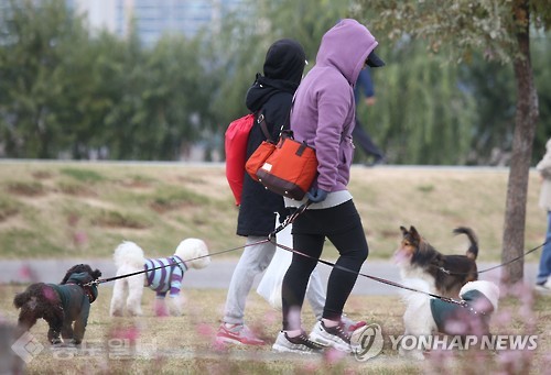 ▲ 10일 월요일은 최저기온에 돌입했고, 10도 이상의 일교차를 보이겠습니다. 사진출처=연합뉴스