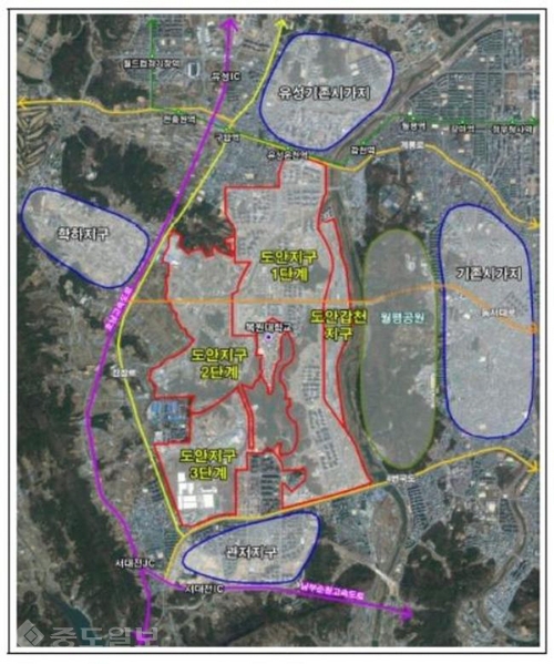 ▲ 도안 3단계 지역 개발 여건