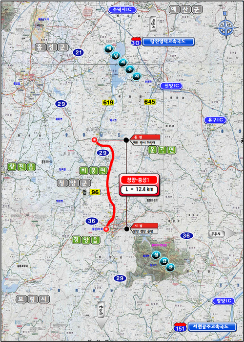 ▲ 청양~홍성1 위치도