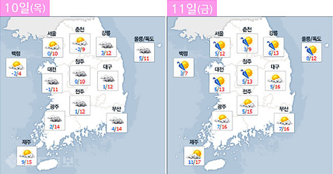 ▲ 네이버 기상정보 참조