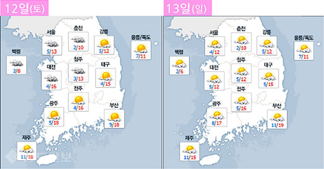 ▲ 네이버 기상정보 참조