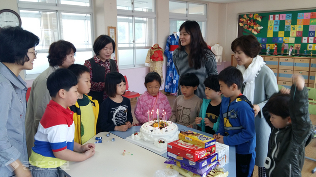 ▲ 청양초 예비학교 입학식 모습. 충남교육청 제공