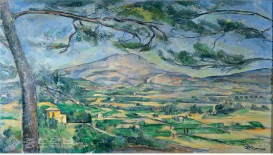 ▲ 커다란 소나무와 생 빅투아르 산, 1885~1887, 세잔 ▲ 커다란 소나무와 생 빅투아르 산, 1885~1887, 세잔