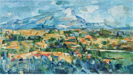 ▲ 생 빅투아르 산, 1904, 세잔 ▲ 생 빅투아르 산, 1904, 세잔