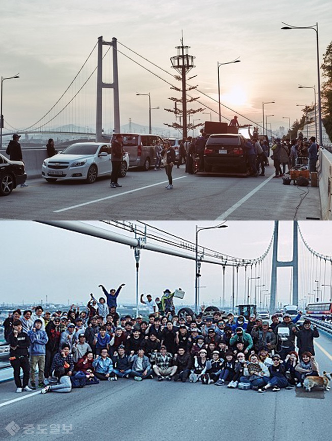 ▲영화 <공조> 촬영 현장.