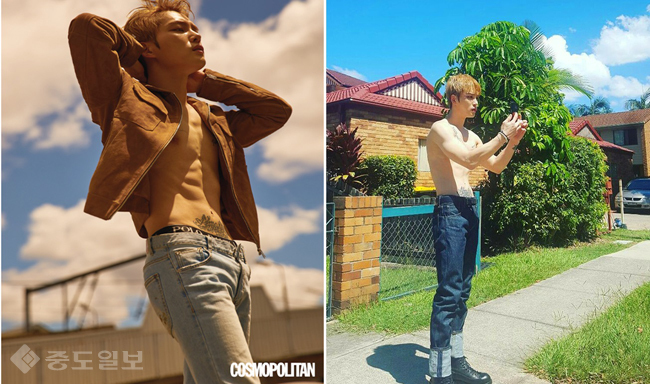 ▲출처=코스모폴리탄 화보./김재중 인스타그램.