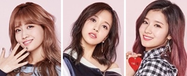 ▲ 왼쪽부터 모모, 미나, 사나.