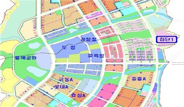 ▲ 내포신도시 집단에너지 시설 위치도./충남도 제공.